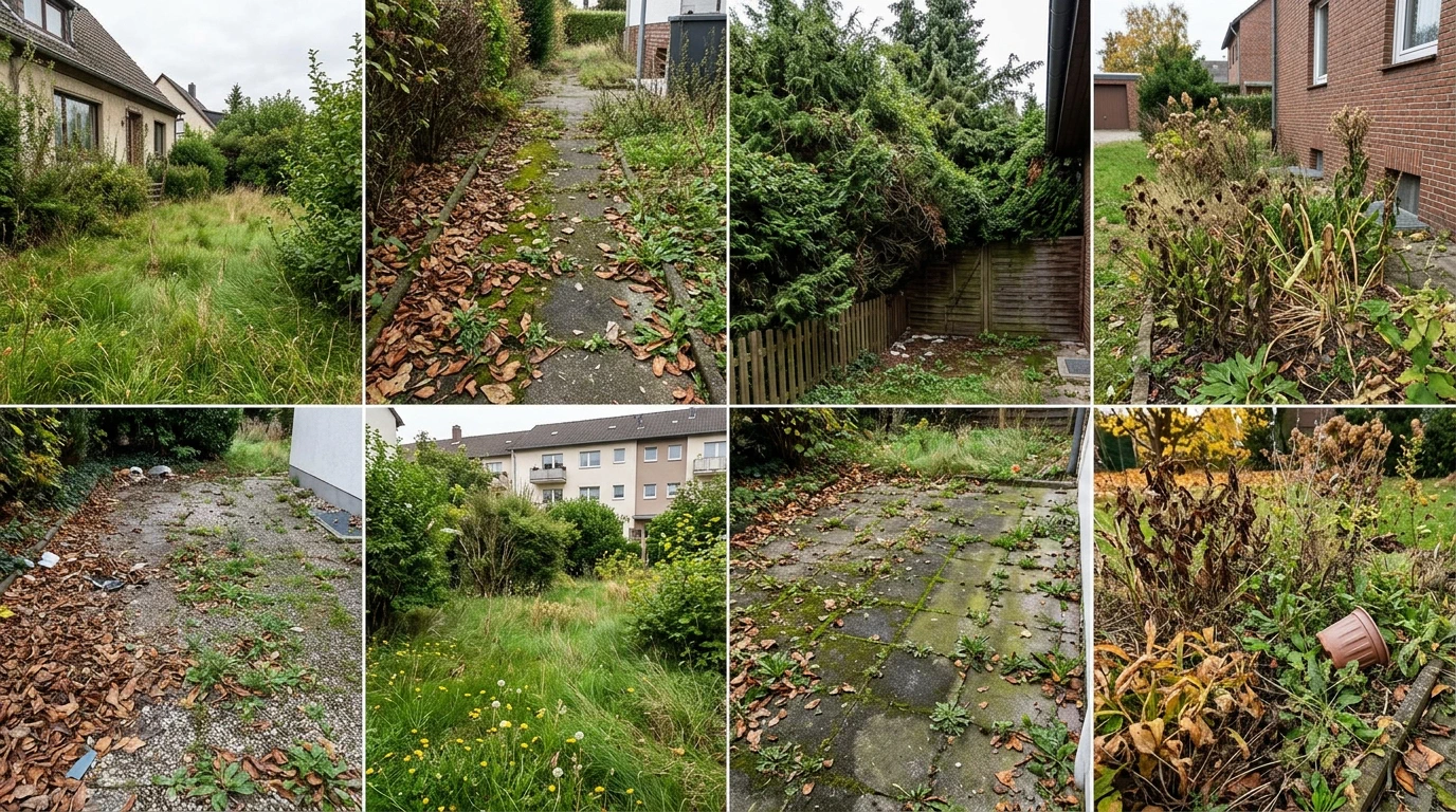 Garten vor der professionellen Pflege durch Ruslan Enns